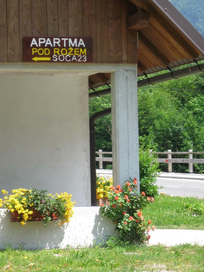 Apartma Pod Rozem Soca Exterior photo